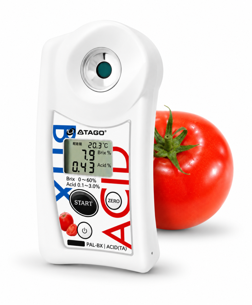 Medidor de acidez para tomate