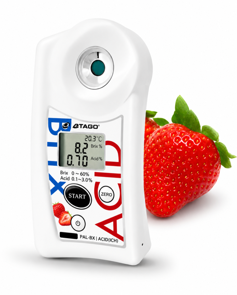 Medidor de acidez para fresas