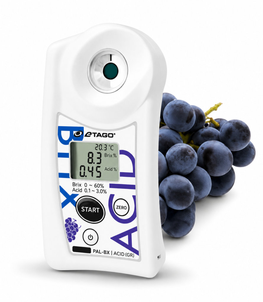 Medidor de acidez para mosto de uva y vino