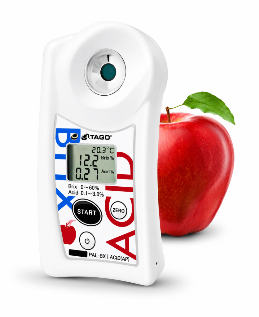 Medidor de acidez para manzana