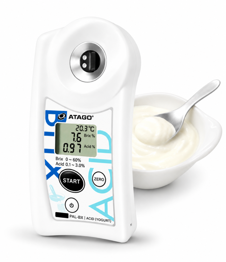 Medidor de acidez para yogurt